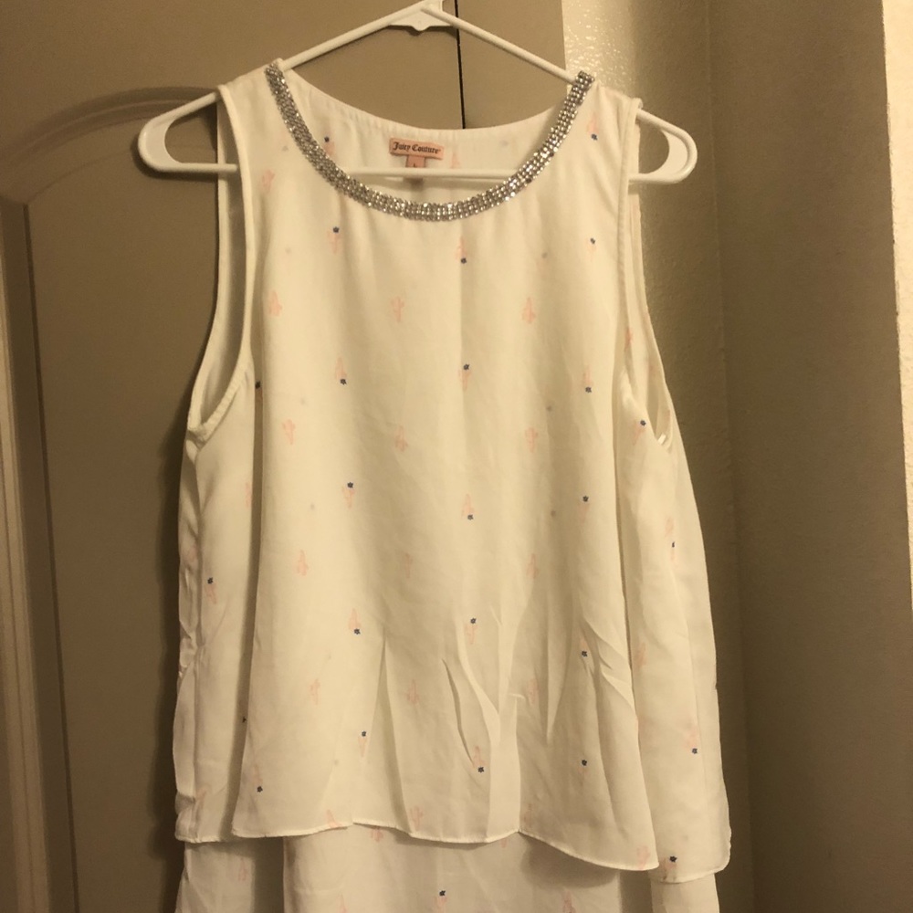 Juicy Couture Rhinestone Cactus Top
